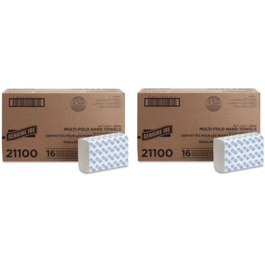 0_496.jpg Genuine Joe Multifold Towels (21100) - 2 Pack - Image 1