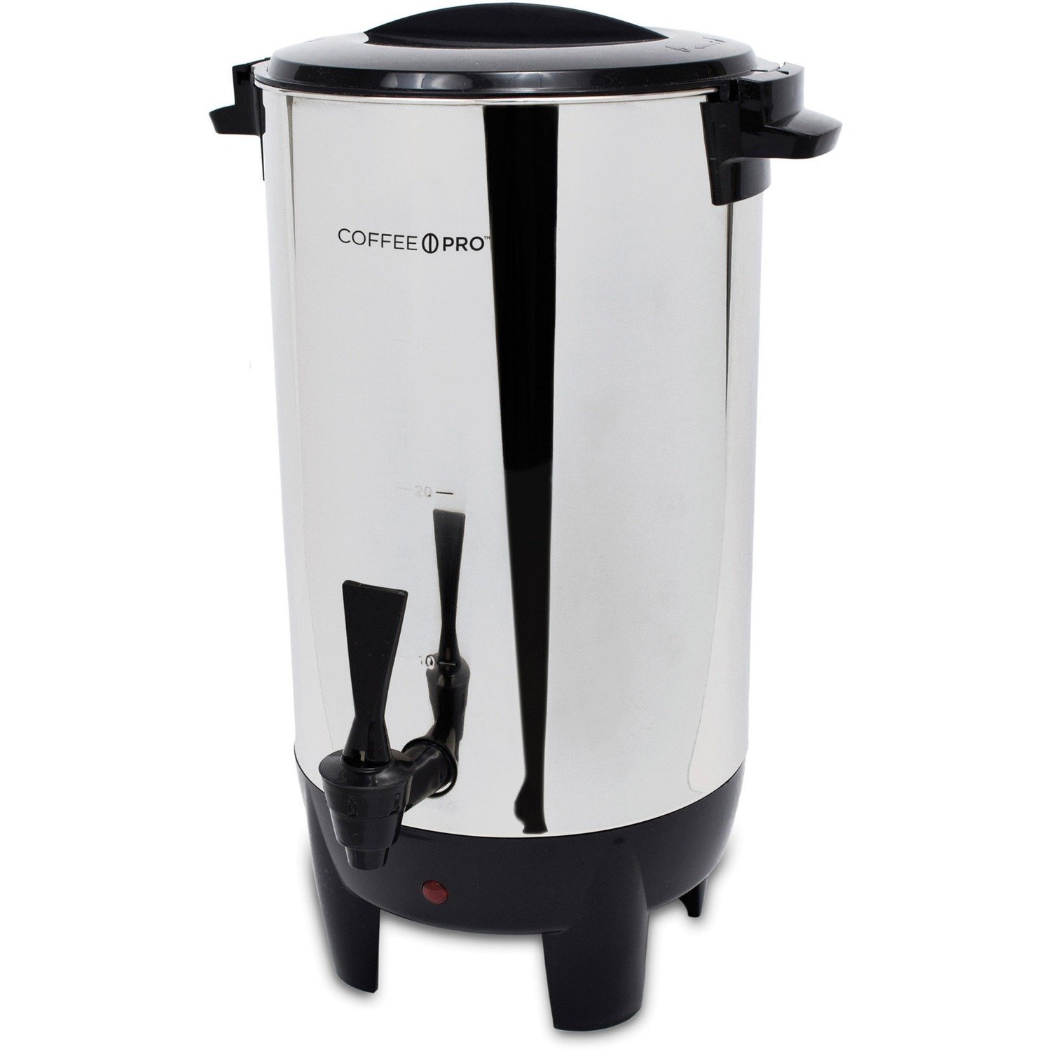 1015353933.jpg Coffee Pro 30-Cup Percolating Urn/Coffeemaker 30 Cup(s) - Multi-serve - Stainless Steel - Stainless Steel Body (CP30) - Image 1