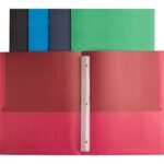Business Source Letter Recycled Pocket Folder 8 1/2" x 11" - 100 Sheets Capacity - 3 x Prong Fastener(s) - 2 Inside Front & Back Pocket(s) - Leatherette - Assorted - 35{8826c7e0fe2ea3bb918938824ad94787dc1f827f331f3c6073b0f5dd83fa7177} Recycled - 25 / Box (BSN78531)