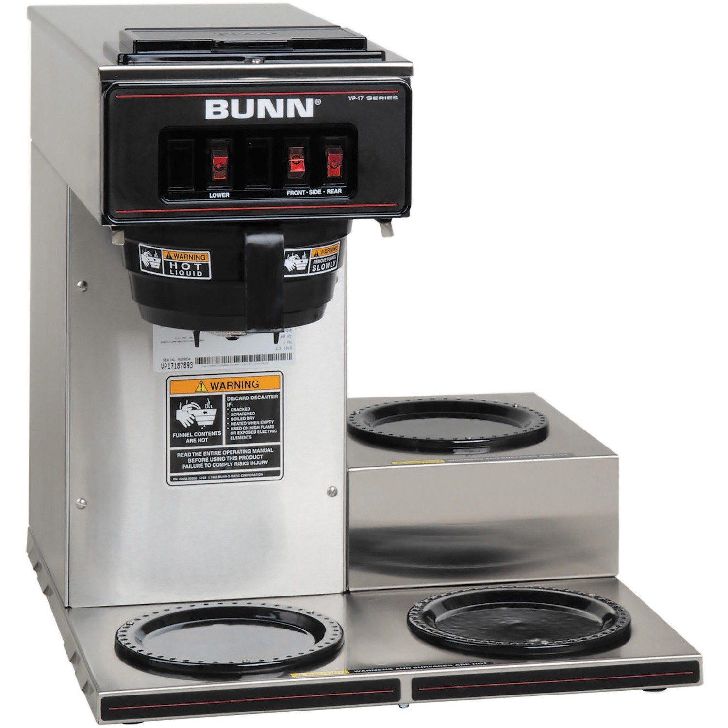 1021786378.jpg BUNN 12-Cup Pourover Coffee Brewer 12 Cup(s) - Multi-serve - Stainless Steel (133000003) - Image 1