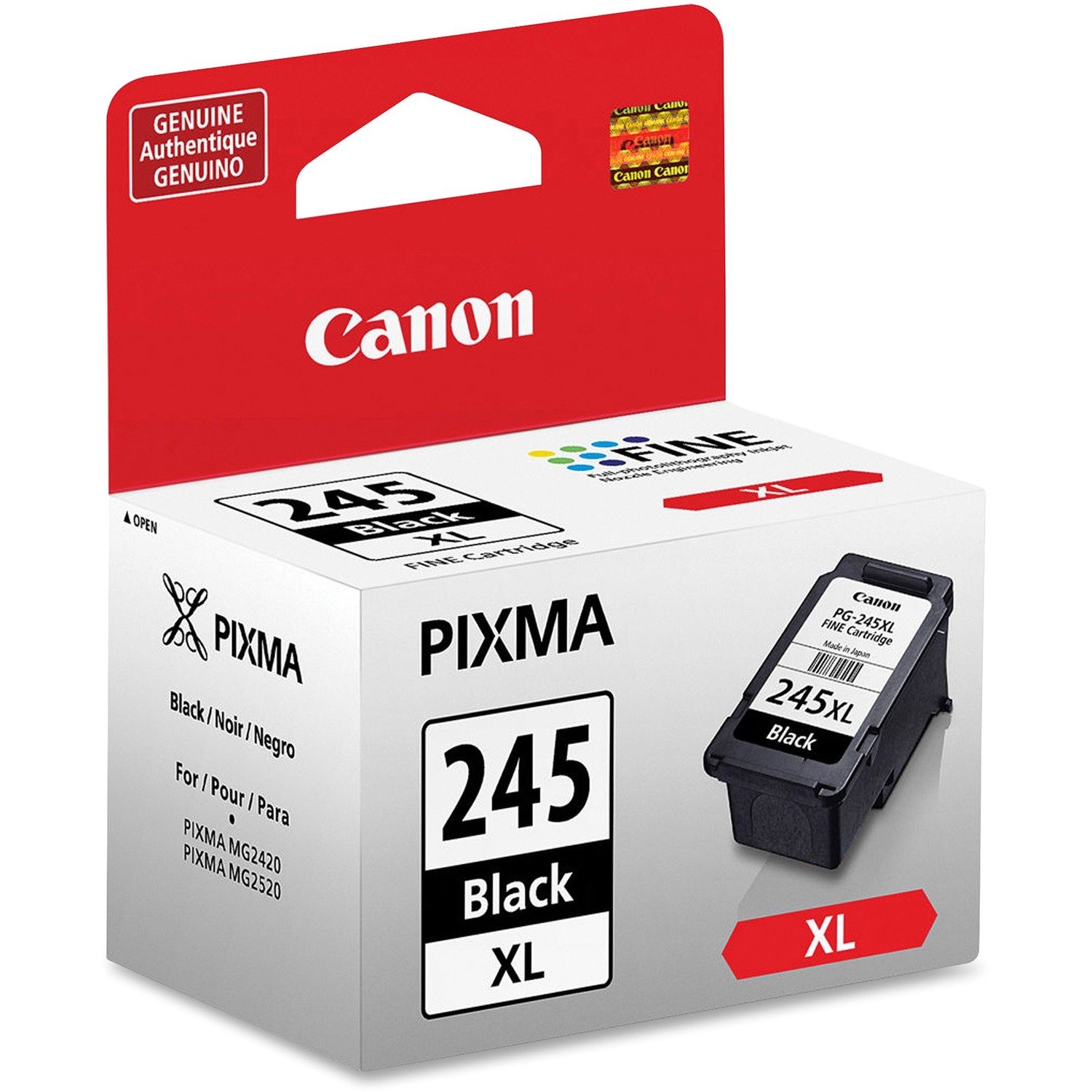 1025488627.jpg Canon PG-245XL Original High Yield Inkjet Ink Cartridge - Black - 1 Each - Image 1