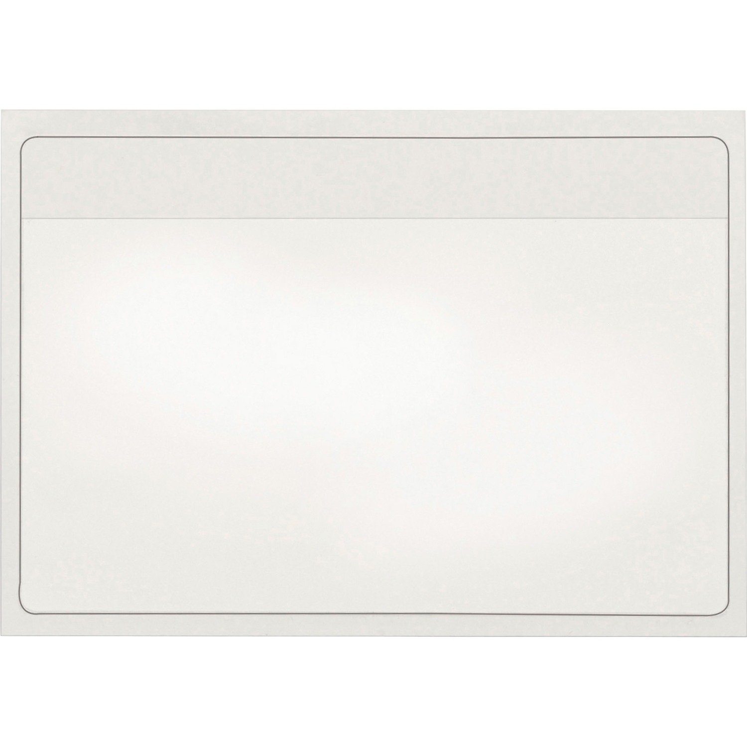 1028117960.jpg Cardinal Self-Adhesive Polypropylene Pockets 3.6" Height x 5.3" Width x 100 mil Thickness - 1 x Card Capacity - For 5" x 3" Sheet - Ring Binder - Rectangular - Clear - Polypropylene - 100 / Box (21150CB) - Image 1