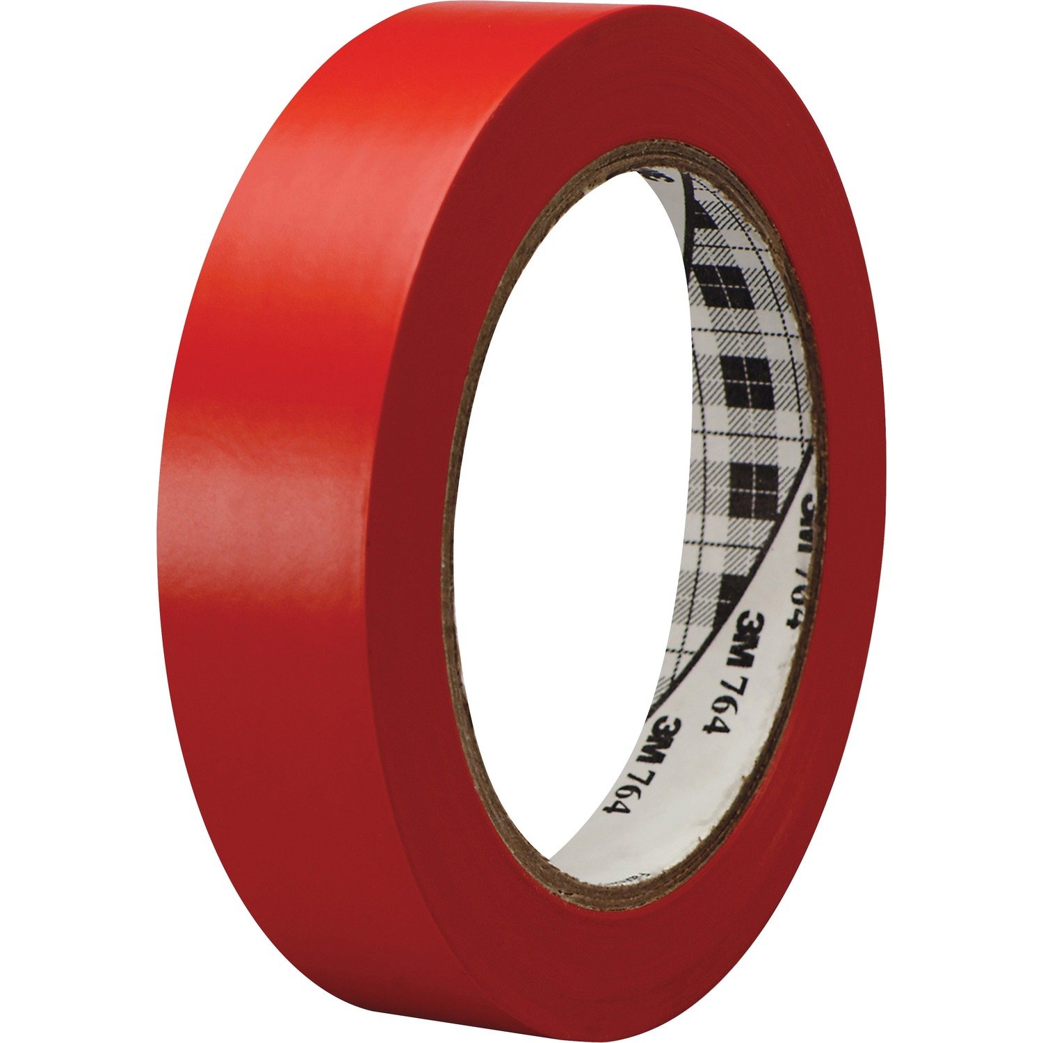 1032792281.jpg 3M General-Purpose Vinyl Tape 764 36 yd Length x 1" Width x 5 mil Thickness - Red - Rubber - 4 mil - Polyvinyl Chloride (PVC) Backing - 1 Roll (764136RED) - Image 1