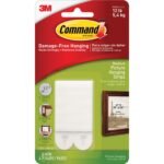 Command Medium Picture Hanging Strips 2.75" Length x 0.63" Width x 100 mil Thickness - White - Foam - 2/Set - 4 / Pack (172014PKES)