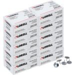 Lorell 5/16" Long Thumb Tacks 0.31" Shank - 0.38" Head - for Schedule, Wall - Silver - Nickel Plated Steel - 100/Pack - 10 / Box (LLR10110BX)