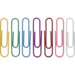 Business Source Vinyl-coated Gem Clips Jumbo - 2" Length x 0.5" Width - for Paper - Rust Resistant - Assorted - 250 / Box (BSN01604)