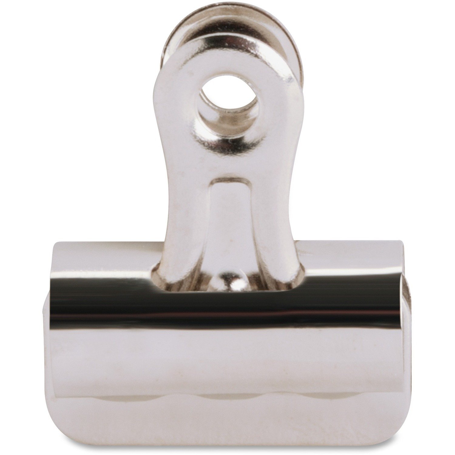 1048829987.jpg Business Source Bulldog Grip Clips No. 1 - 1.3" Width - for Paper - Heavy Duty - Silver - 36 / Box (BSN58500) - Image 1