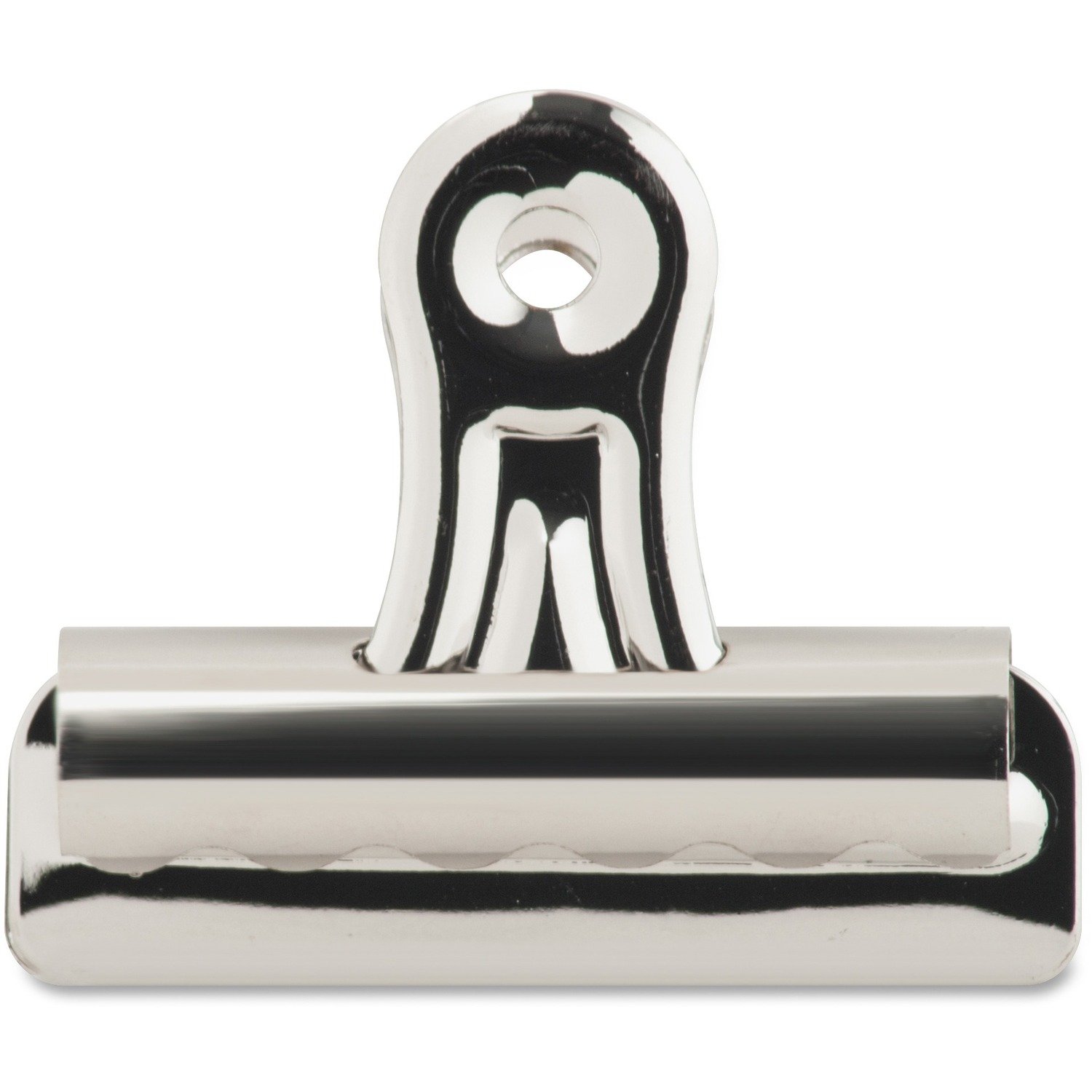 1048829988.jpg Business Source Bulldog Grip Clips No. 2 - 2.3" Width - for Paper - Heavy Duty - Silver - 36 / Box (BSN58501) - Image 1