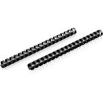 Mead CombBind Binding Spines 0.62" Maximum Capacity - 125 x Sheet Capacity - For Letter 8 1/2" x 11" Sheet - Plastic - 125 / Box (4000135)