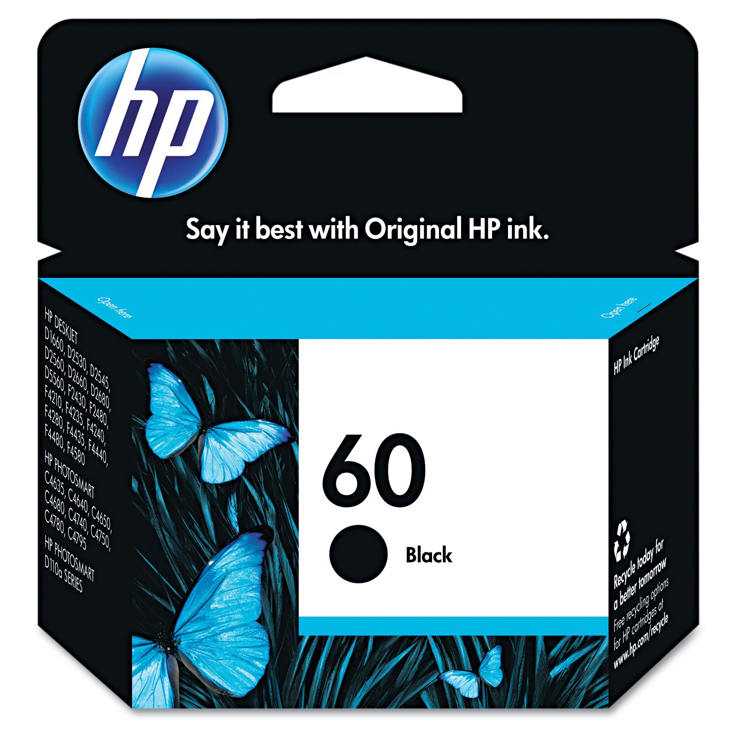 113521.jpg HP 60, (CC640WN) Black Original Ink Cartridge - Image 1
