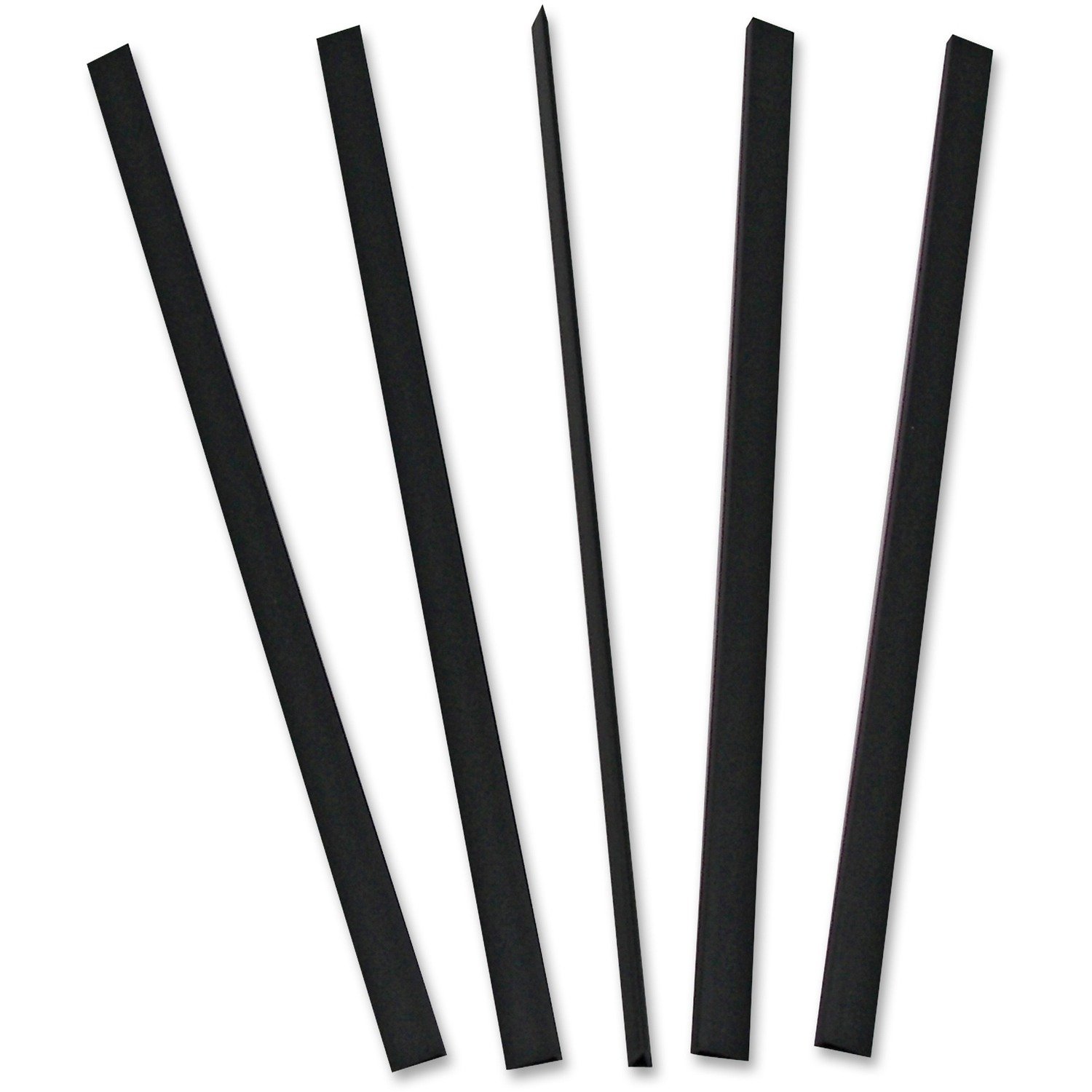 11961576.jpg C-Line Binding Bars Only 11" Height x 0.1" Width x 11" Length - 0.12" Maximum Capacity - Black - 100 / Box (34551) - Image 1
