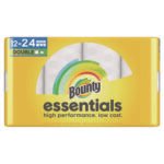 Bounty® Essentials Kitchen Paper Towels, 2-Ply, 108 Sheets, 12 Rolls (11093)