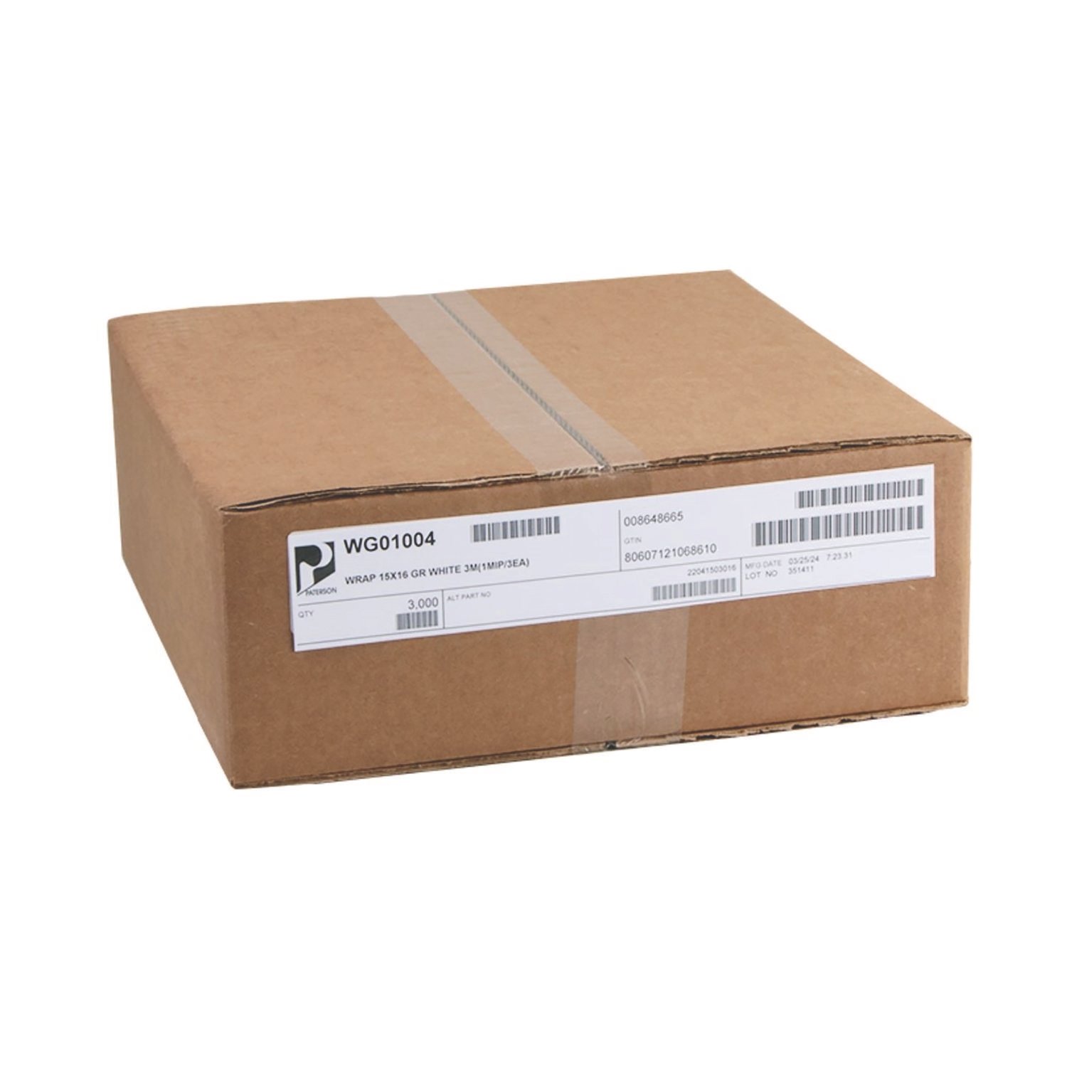 15015771.jpg Paterson Grease-Resistant Food Wrap, 15" x 16", White, 3,000/Carton (WG01004) - Image 1