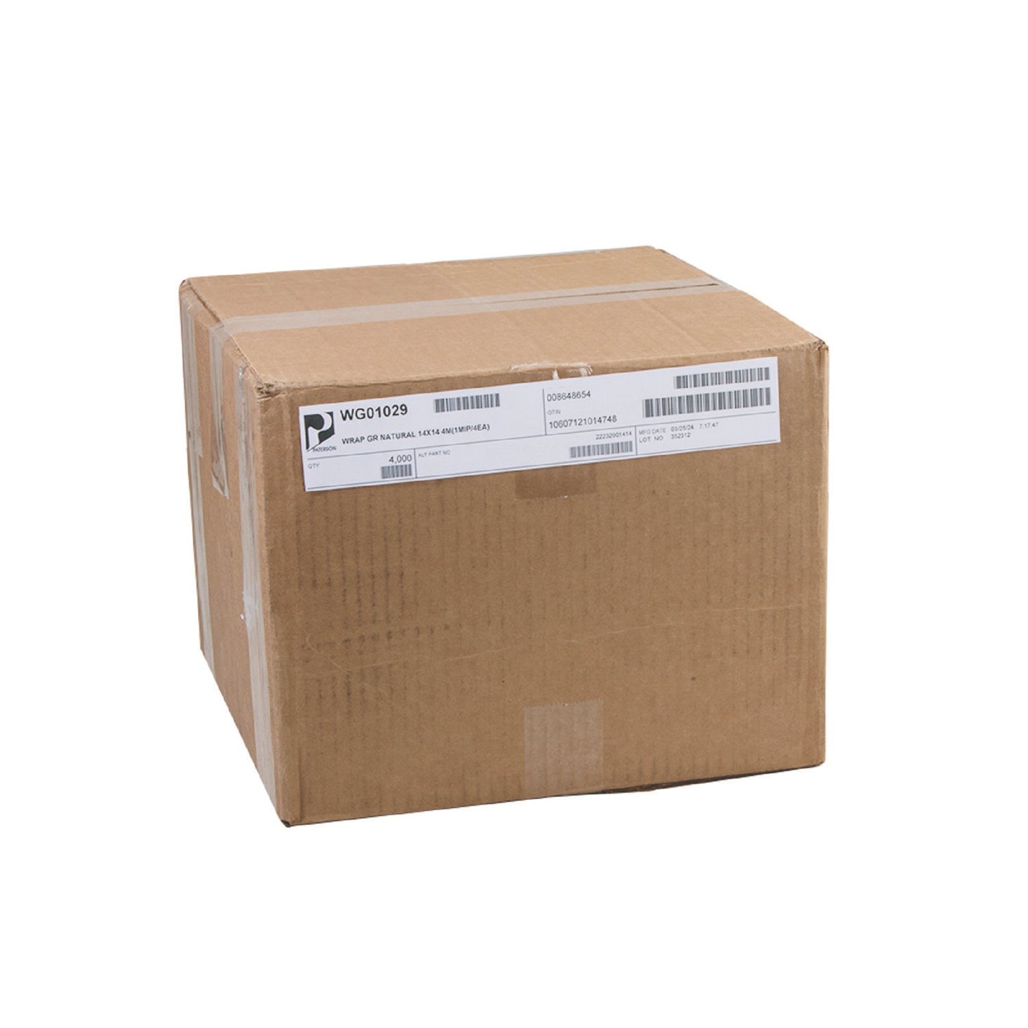 15015779.jpg Paterson Grease-Resistant Food Wrap, 14" x 14", Natural, 4,000/Carton (WG01029) - Image 1