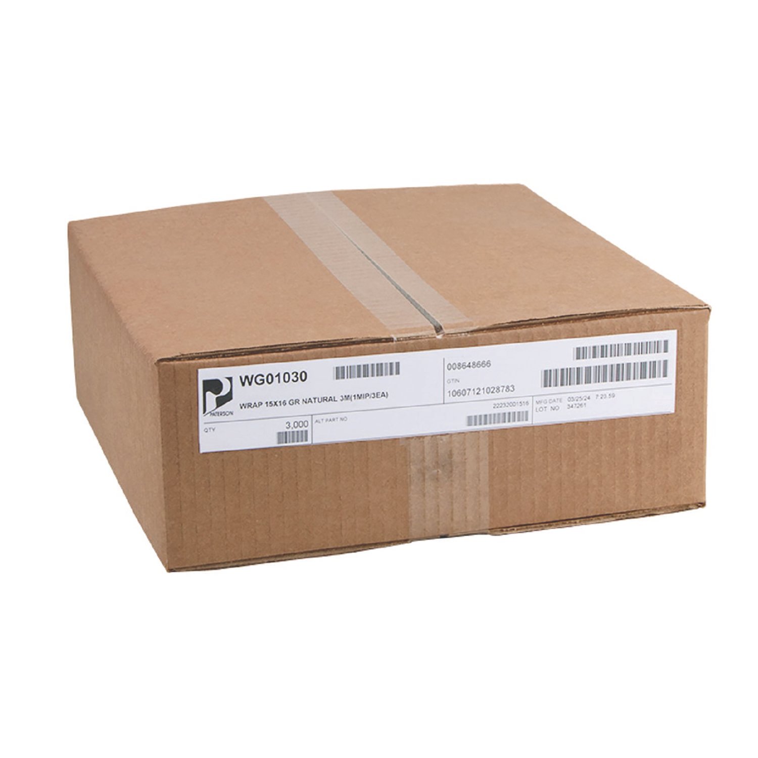 15015782.jpg Paterson Grease-Resistant Food Wrap, 15" x 16", Natural, 3,000/Carton (WG01030) - Image 1