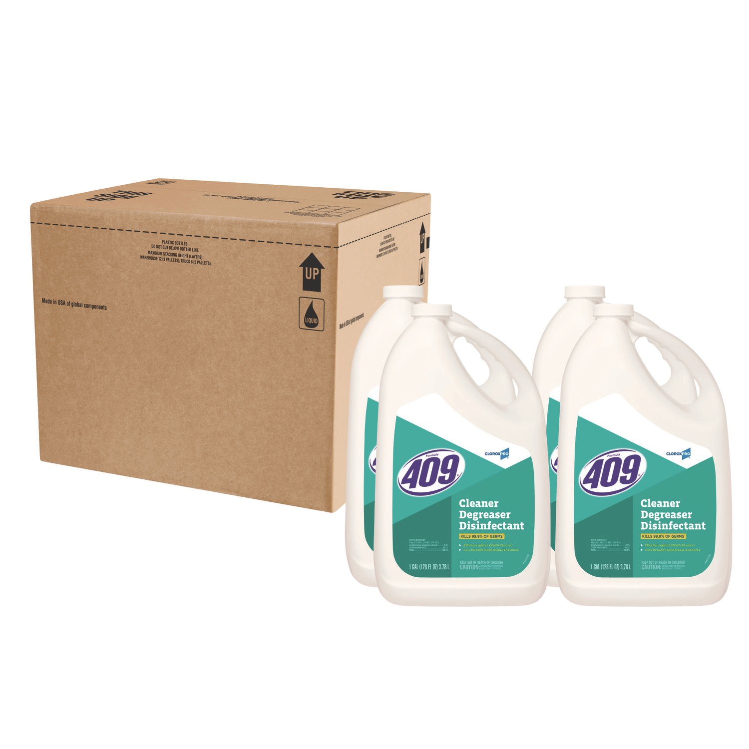 15022785.jpg Formula 409 Cleaner Degreaser Disinfectant, Refill, 128 oz Refill, 4/Carton (35300CT) - Image 1