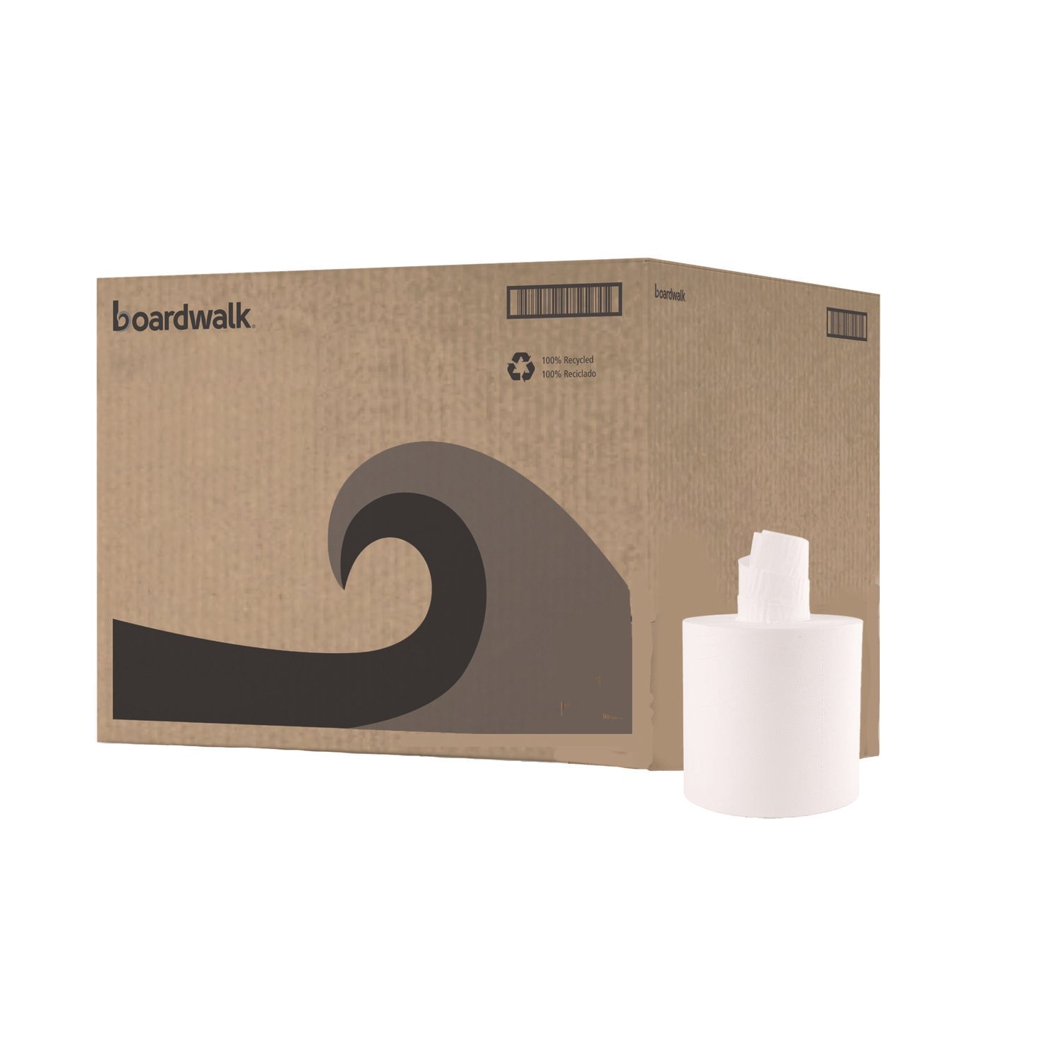 15032610.jpg Boardwalk® Center-Pull Paper Hand Towels, 2-Ply, 600 Sheets, 6 Rolls (BWK410321) - Image 1