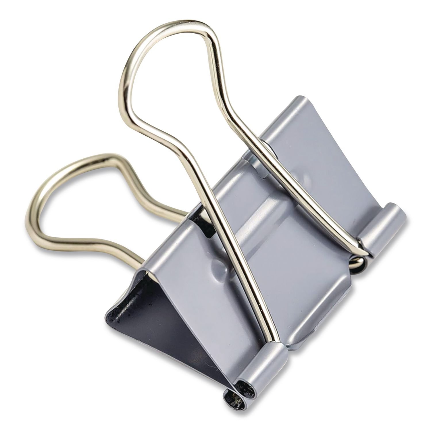 15136144.jpg Officemate EZ Binder Clips, (25) Small (0.75"), (25) Medium (1.25"), (5) Large (2"), Gray, 55/Pack (99260) - Image 1