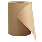 GEN® Hardwound Paper Towels, Brown, 8" x 300-ft. Rolls, 12 Rolls (GEN1804)