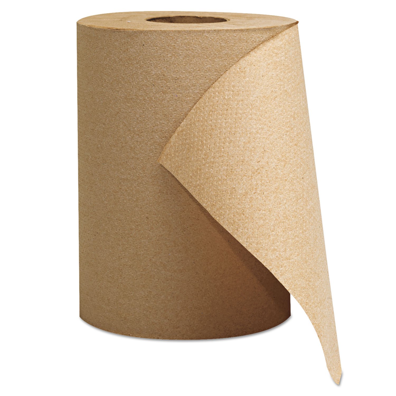 185540.jpg GEN® Hardwound Paper Towels, Brown, 8" x 300-ft. Rolls, 12 Rolls (GEN1804) - Image 1
