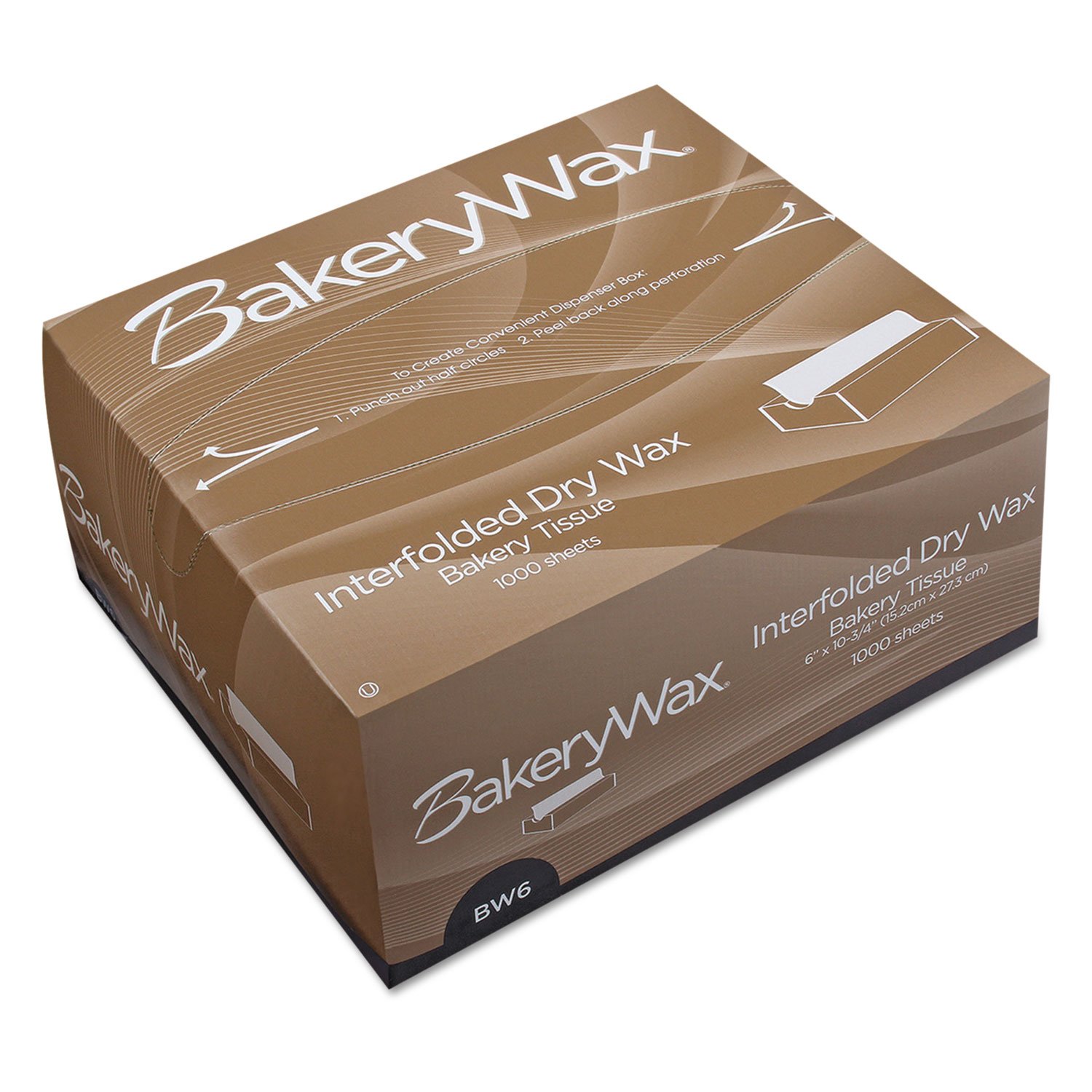207001.jpg Bagcraft EcoCraft Interfolded Dry Wax Bakery Tissue, 6 x 10.75, White, 1,000/Box, 10 Boxes/Carton (010006) - Image 1