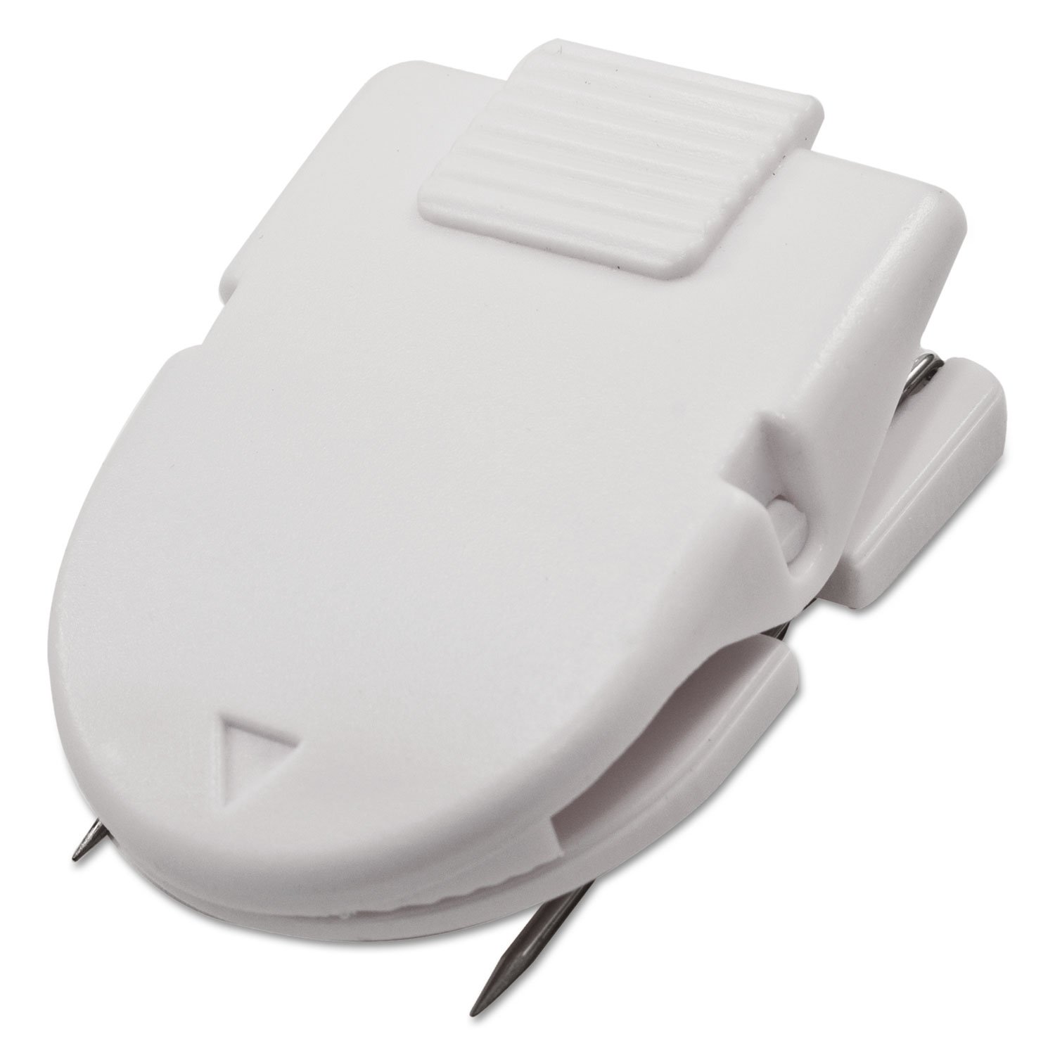 228143.jpg Advantus Wall Clips for Fabric Panels, 60 Sheet Capacity, White, 10/Box (75340) - Image 1