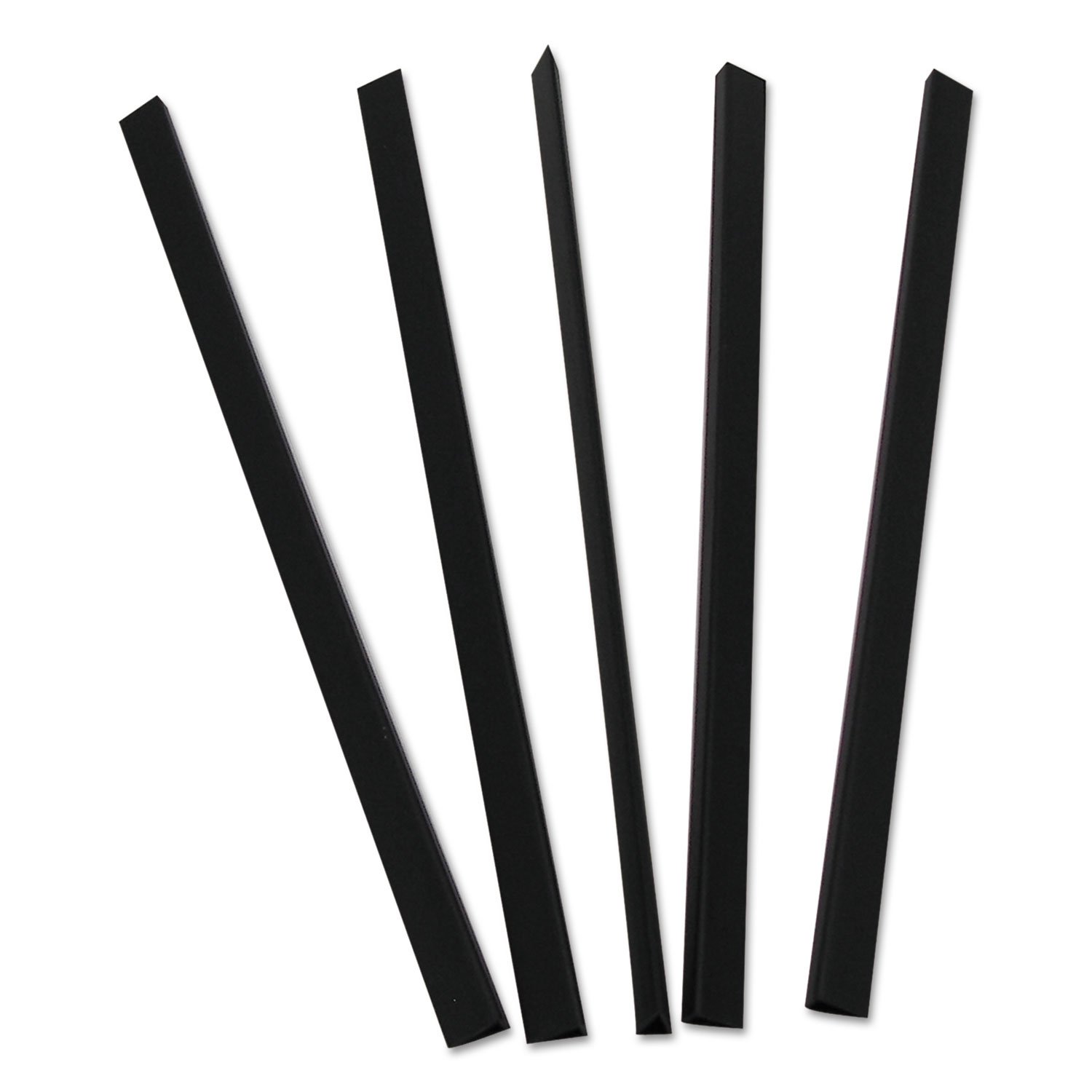 232680.jpg C-Line Slide 'N Grip Binding Bars, 40-Sheet Capacity, 11 x 0.25, Black, 100/Box (34441) - Image 1