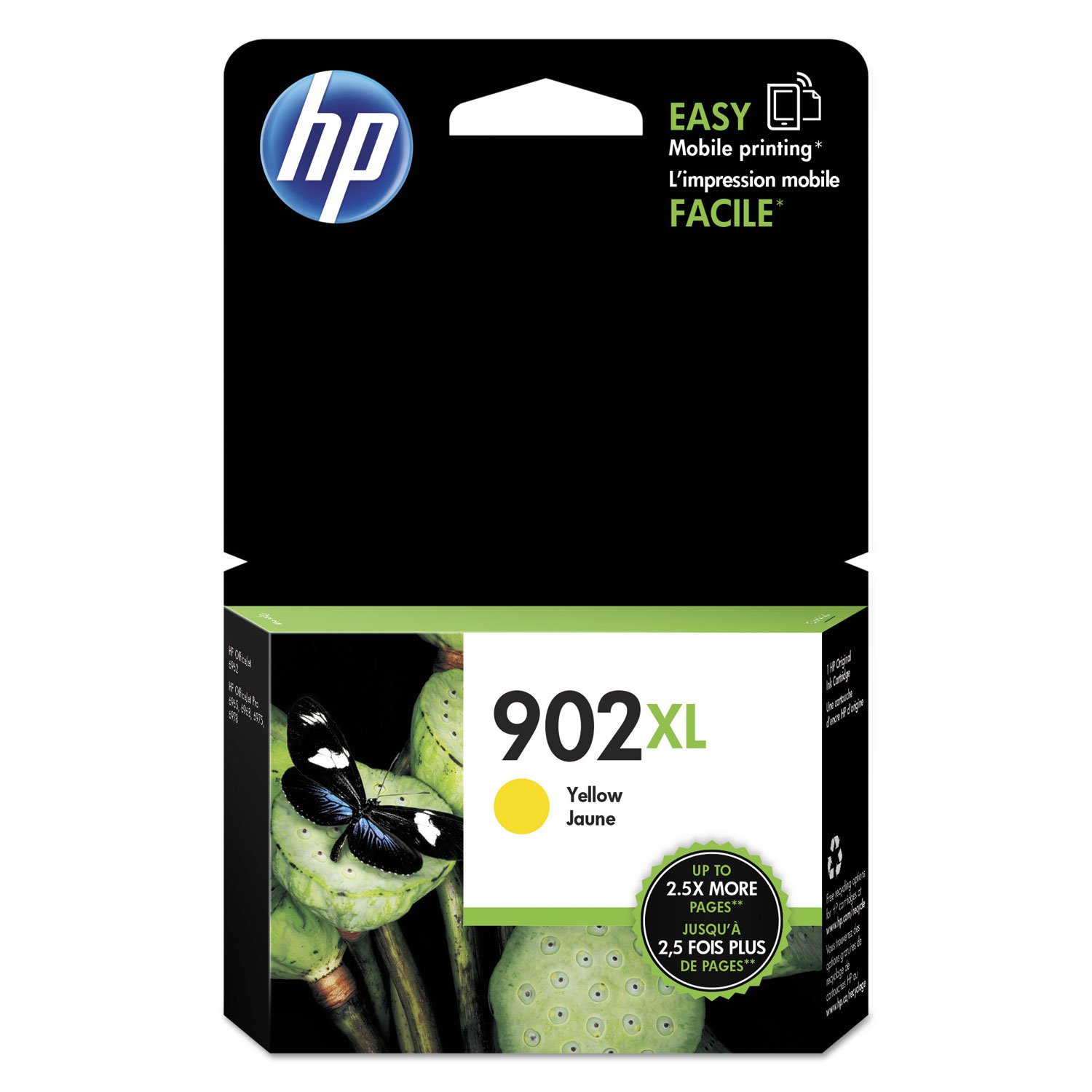 259041.jpg HP 902XL, (T6M10AN) High-Yield Yellow Original Ink Cartridge - Image 1
