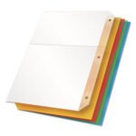 Cardinal Poly Ring Binder Pockets, 8.5 x 11, Assorted Colors, 5/Pack (84007)
