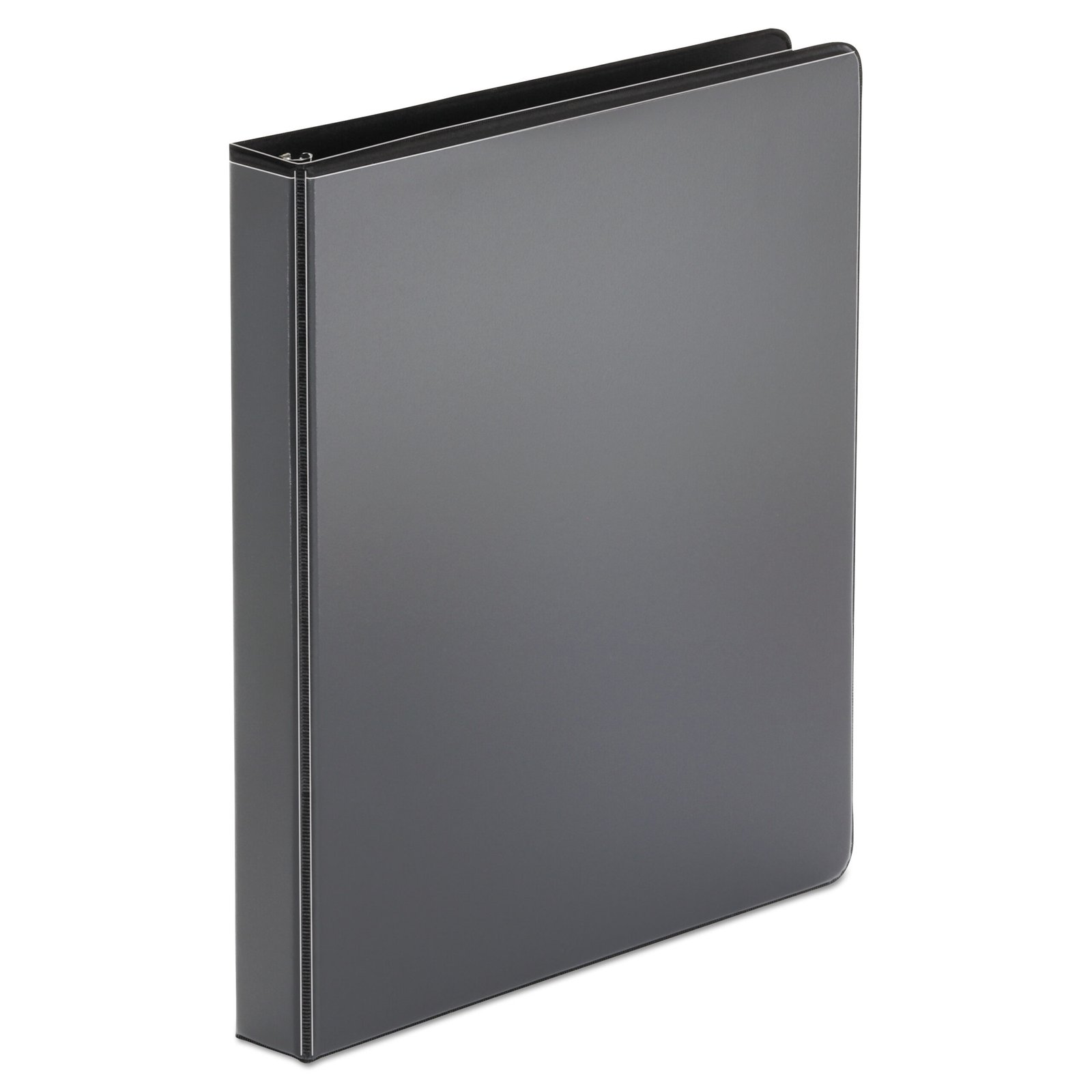 311328.jpg Universal Economy Round Ring View Binder, 3 Rings, 1" Capacity, 11 x 8.5, Black (UNV20961) - Image 1
