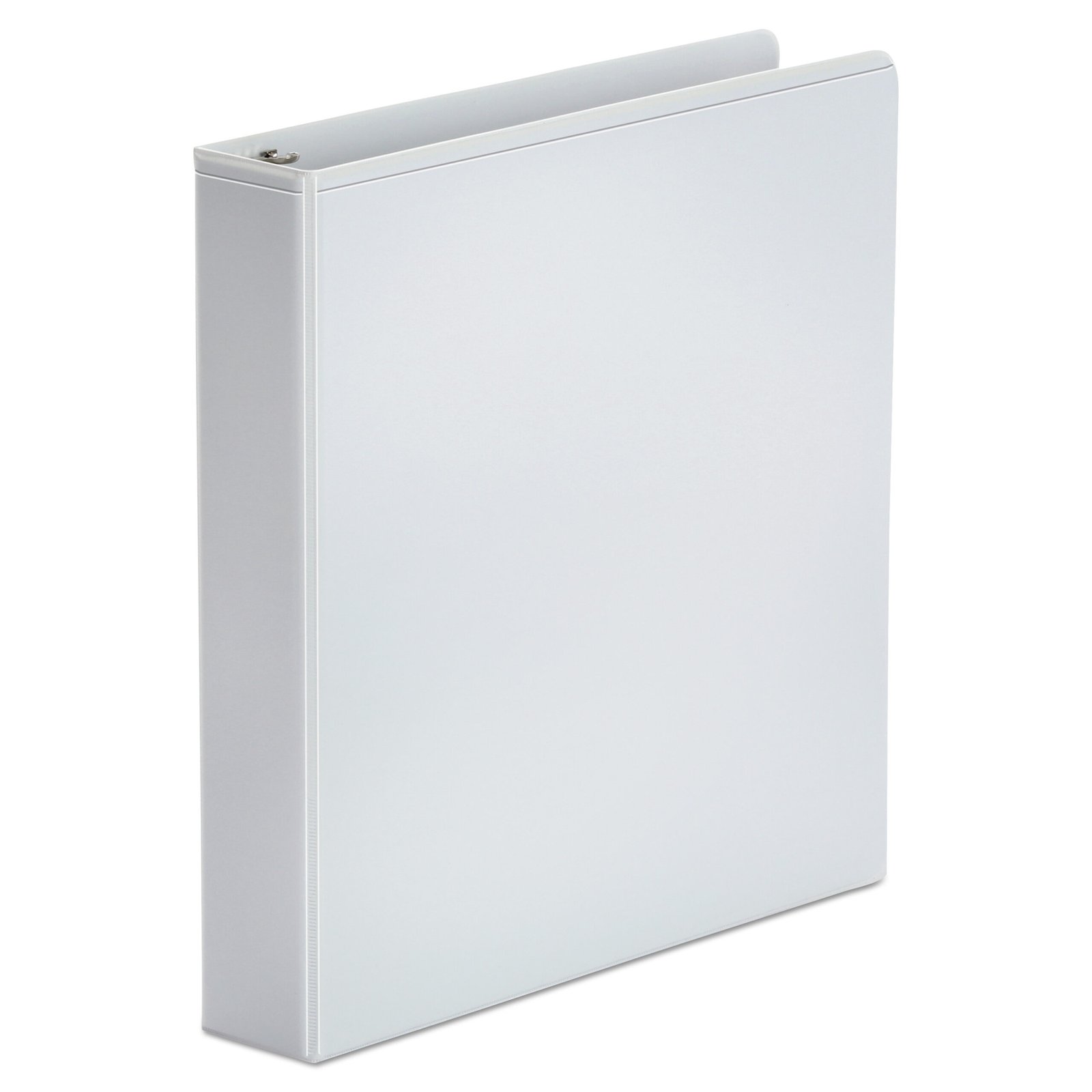 311337.jpg Universal Economy Round Ring View Binder, 3 Rings, 1.5" Capacity, 11 x 8.5, White (UNV20972) - Image 1