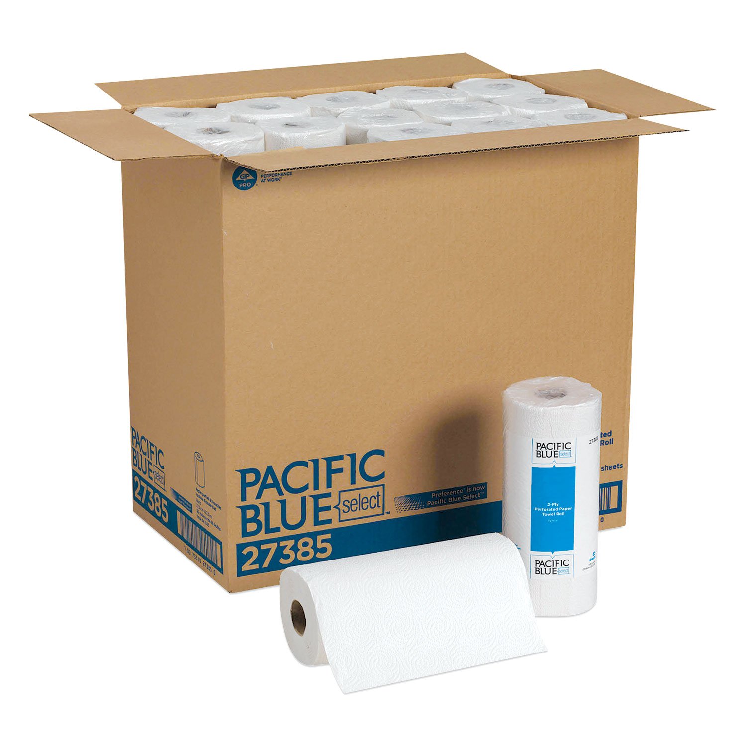 321070.jpg Pacific Blue® Select Kitchen Paper Towels, 2-Ply, 11 x 8.8, 85 Sheets, 30 Rolls (27385) - Image 1