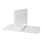 Universal Slant D-Ring View Binder, 3 Rings, 1" Capacity, 11 x 8.5, White (UNV20742)