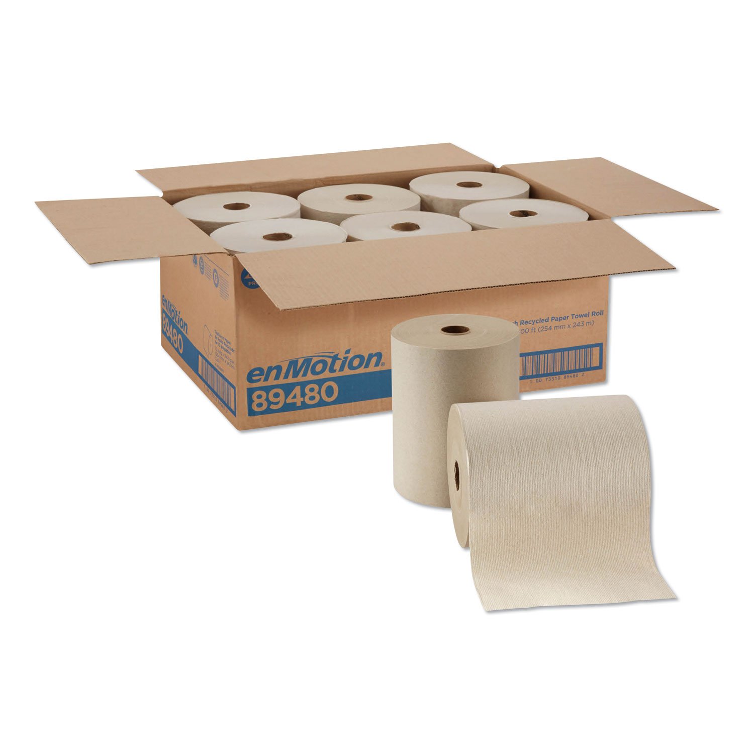 610657.jpg Georgia Pacific Professional High Capacity Roll Towel, 10" x 800 ft, Brown, 6 Rolls/Carton (89480) - Image 1