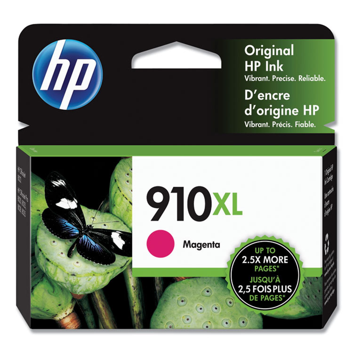 615694.jpg HP 910XL, (3YL63AN) High-Yield Magenta Original Ink Cartridge - Image 1