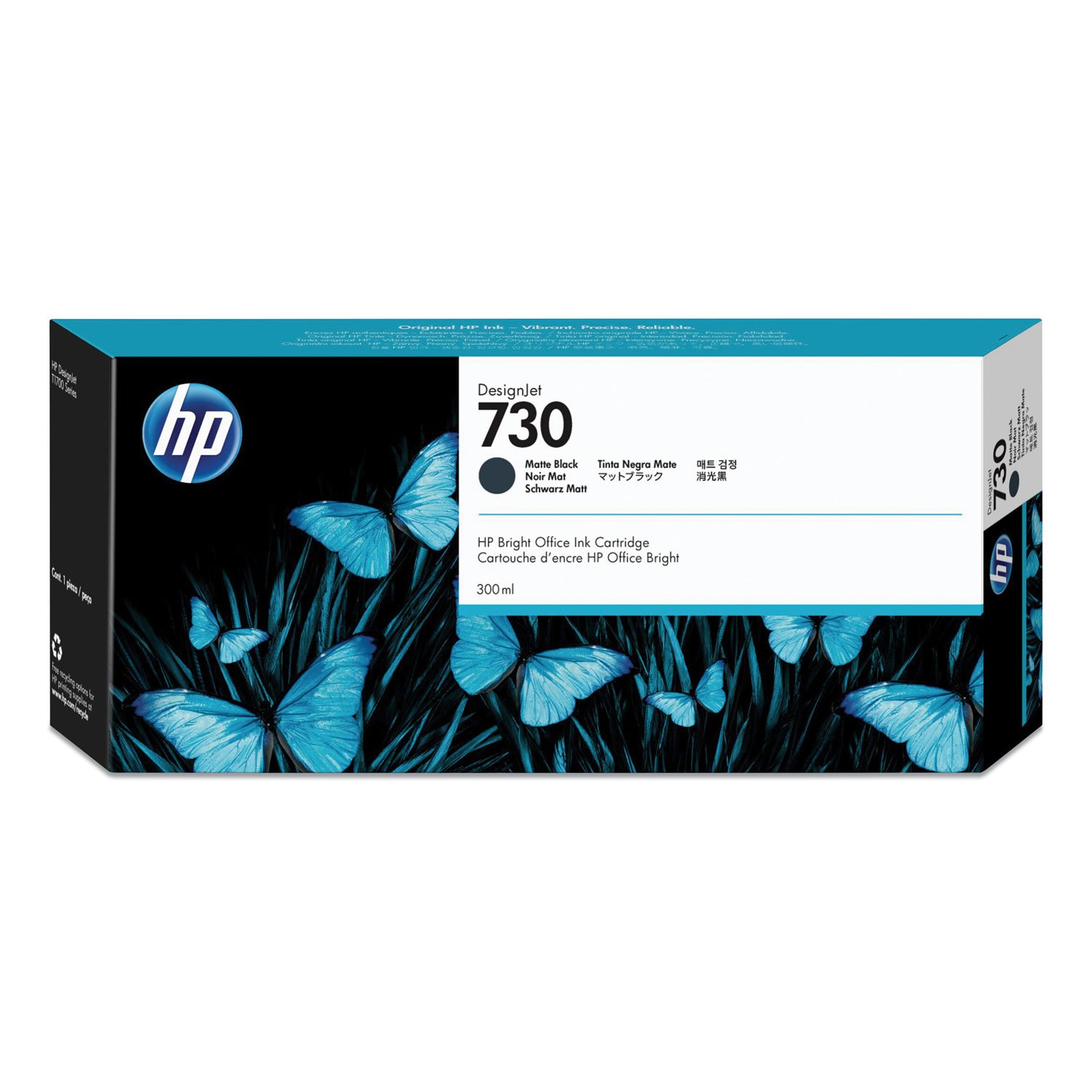 650651.jpg HP 730, (P2V71A) Matte Black Original Ink Cartridge - Image 1