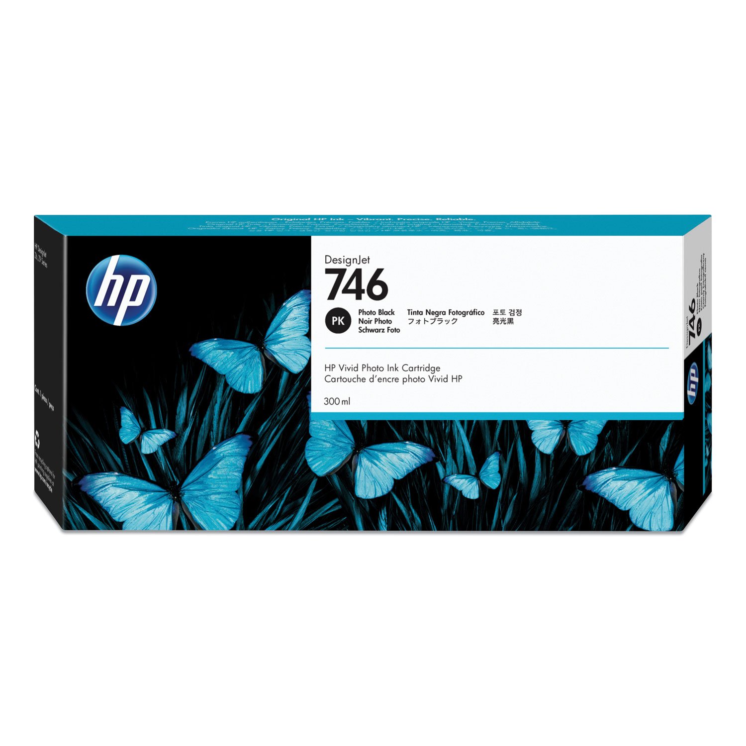 650658.jpg HP 746, (P2V82A) Photo Black Original Ink Cartridge - Image 1