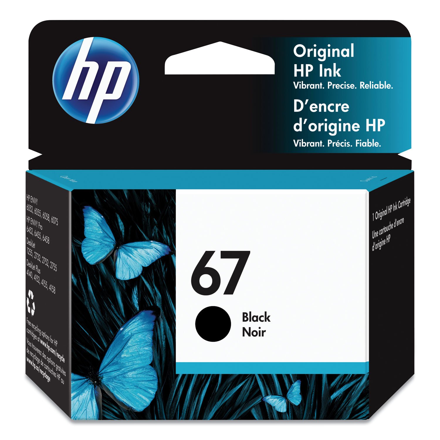 675348.jpg HP 67, (3YM56AN) Black Original Ink Cartridge - Image 1