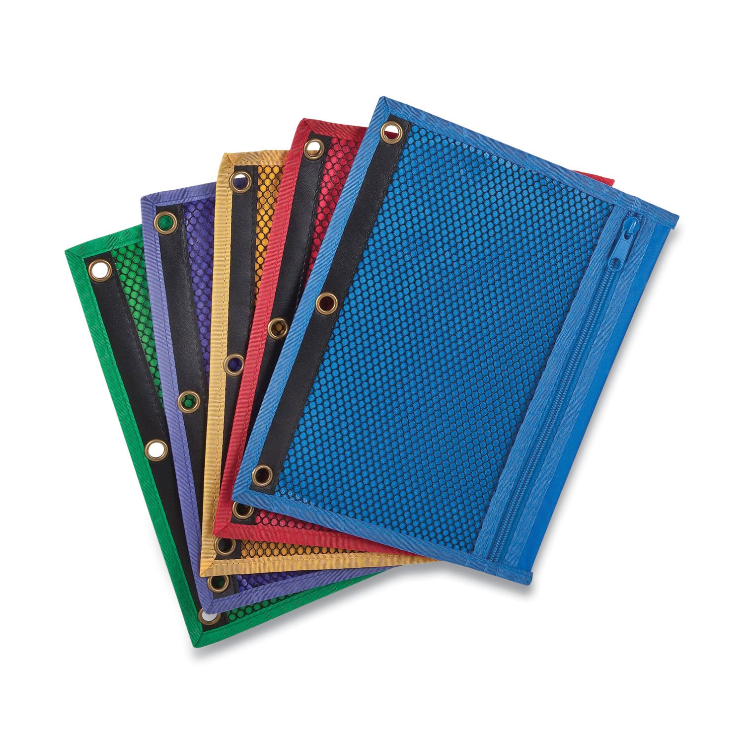 685145.jpg Centis Mesh Binder Pockets, 10.5 x 7.5, Assorted Colors (68500) - Image 1