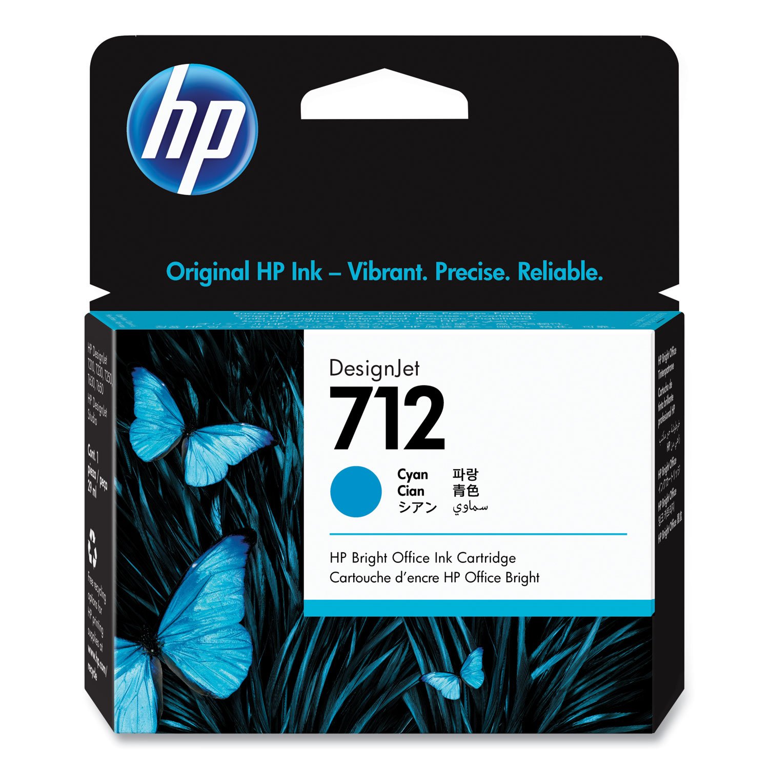 690765.jpg HP 712, (3ED67A) Cyan Original Ink Cartridge - Image 1