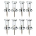 AbilityOne 7510009400935, SKILCRAFT Push Pins, Plastic, Clear, 0.38", 100/Box