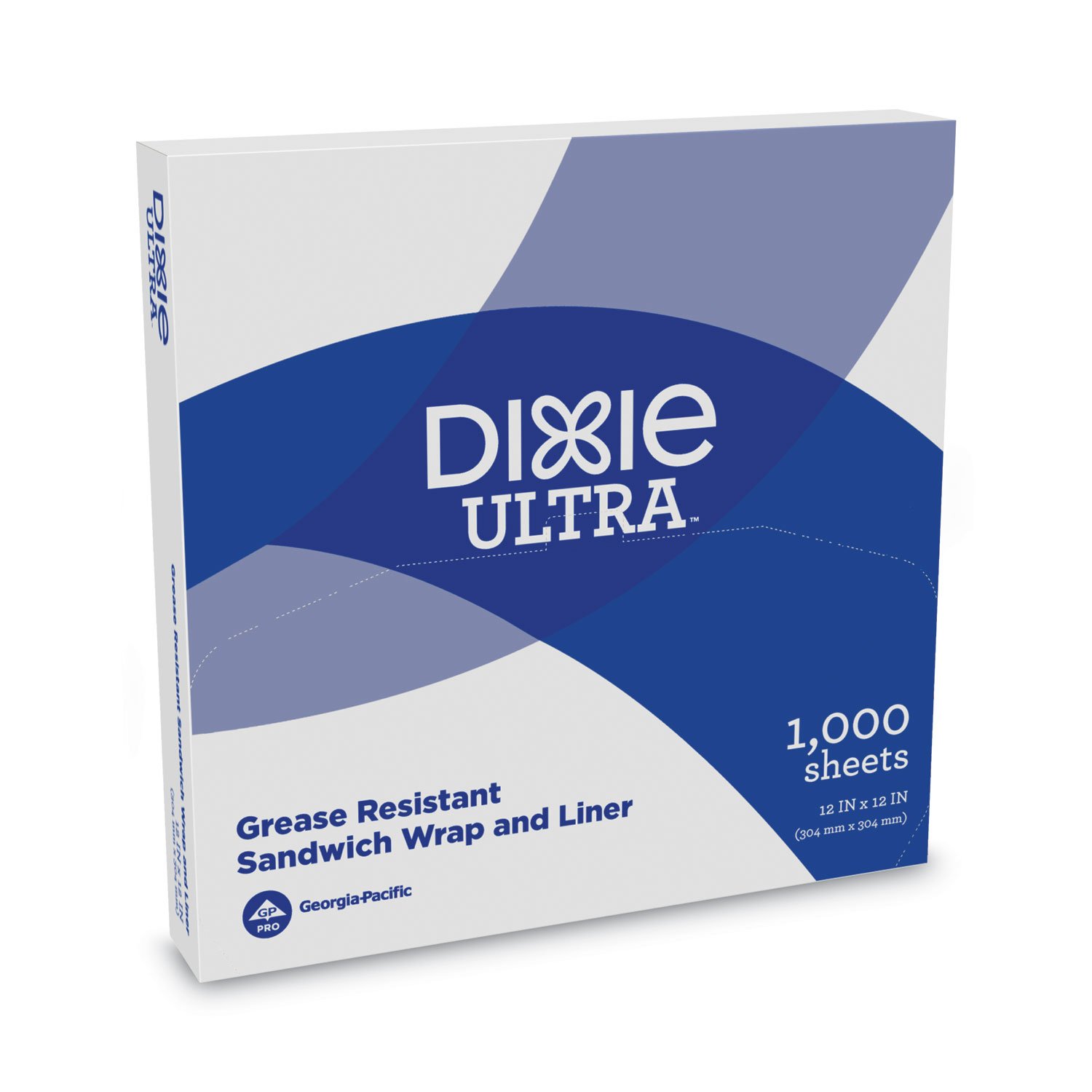 744731.jpg Dixie All-Purpose Food Wrap, Dry Wax Paper, 12 x 12, White, 1,000/Carton (GRC1212) - Image 1