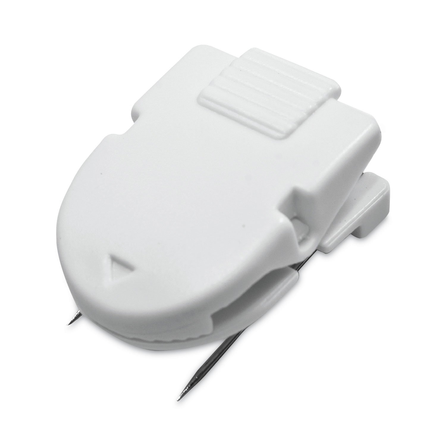 802702.jpg Advantus Wall Clips for Fabric Panels, 40 Sheet Capacity, White, 4/Pack (75300) - Image 1
