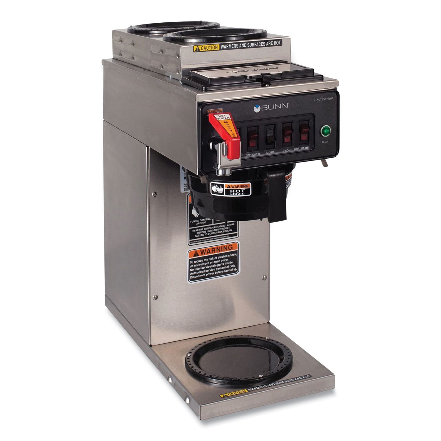 881174.jpg BUNN CWTF15-3 12 Cup Automatic Coffee Brewer, Gray/Stainless Steel (129500213) - Image 1