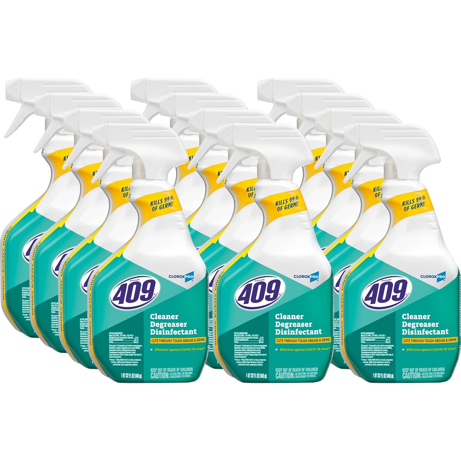 CLO35306CT-1765748879.jpg Formula 409 Cleaner Degreaser Disinfectant, 32 oz Spray, 12/Carton (35306CT) - Image 1