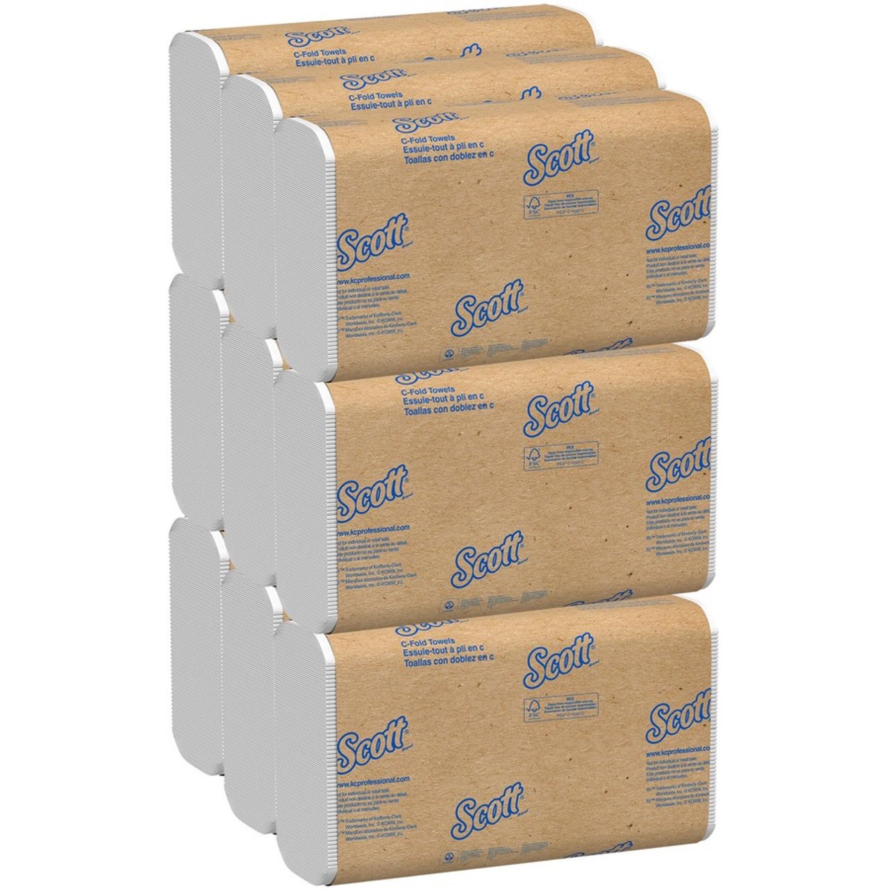 KCC03650-1685563277.jpg Scott Multi-Fold Towels, Absorbency Pockets, 1-Ply, 9.2 x 9.4, White, 250 Sheets/Pack (03650) - Image 1